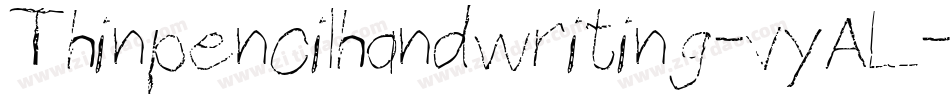 Thinpencilhandwriting-vyAL字体转换