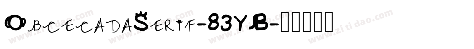 ObcecadaSerif-83YB字体转换
