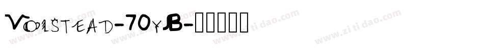 Volstead-70yB字体转换
