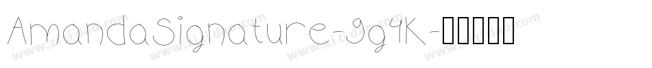 AmandaSignature-9g4K字体转换