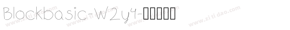 Blockbasic-W2y4字体转换