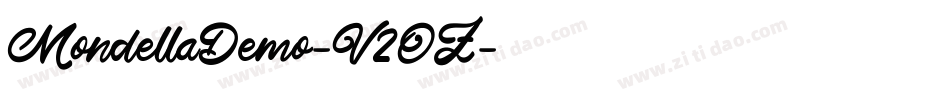 MondellaDemo-V2OZ字体转换