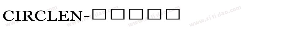 CIRCLEN字体转换