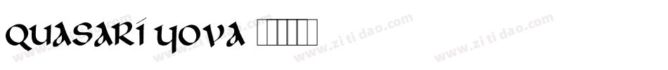 Quasari-YOva字体转换