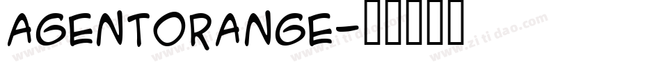 AGENTORANGE字体转换