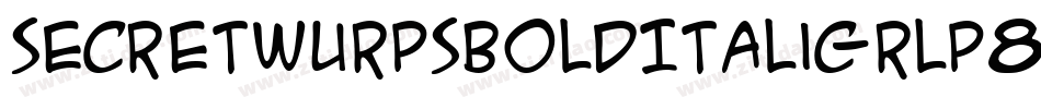 SecretWurpsBoldItalic-rlp8字体转换