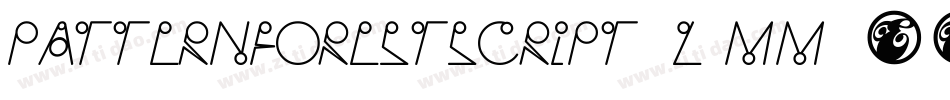 PatternForestScript-Z9mm字体转换