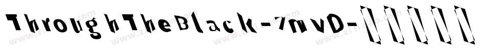 ThroughTheBlack-7mvD字体转换