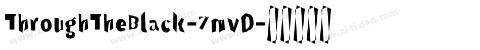 ThroughTheBlack-7mvD字体转换