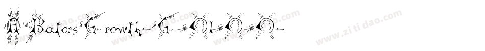 ABatorsGrowth-GOlOO字体转换