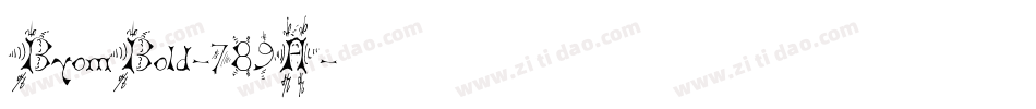 ByomBold-789A字体转换
