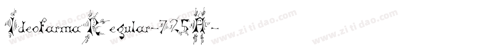 IdeofarmaRegular-725A字体转换