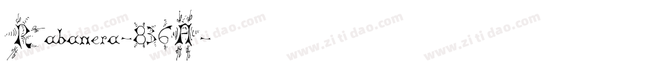Rabanera-836A字体转换