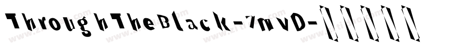 ThroughTheBlack-7mvD字体转换