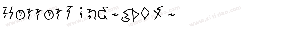 Horrorfind-gp0Y字体转换 Horrorfind-gp0Y字体转换