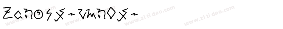 Zanosy-vmn0y字体转换