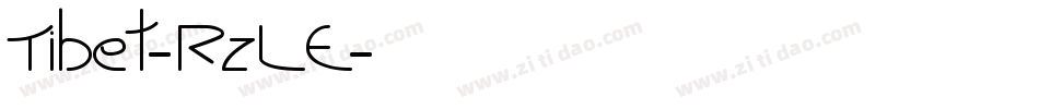 Tibet-RzLE字体转换