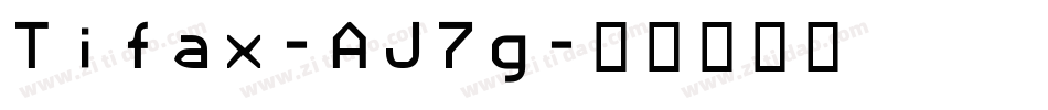 Tifax-AJ7g字体转换