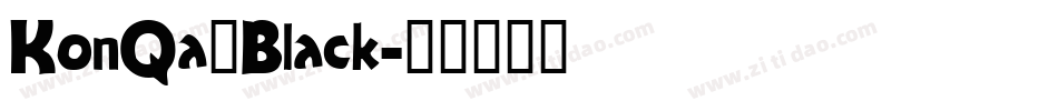 KonQa_Black字体转换