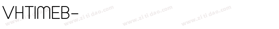 VHTIMEB字体转换
