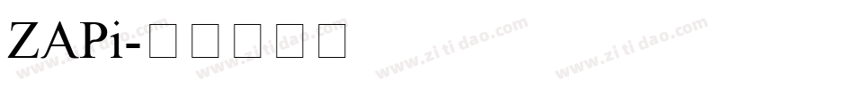 ZAPi字体转换