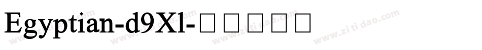 Egyptian-d9Xl字体转换