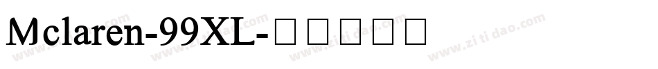 Mclaren-99XL字体转换