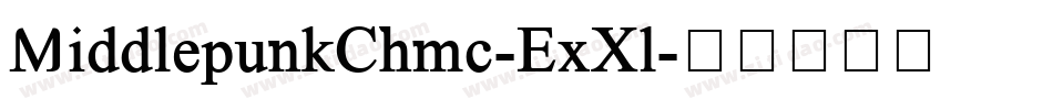 MiddlepunkChmc-ExXl字体转换