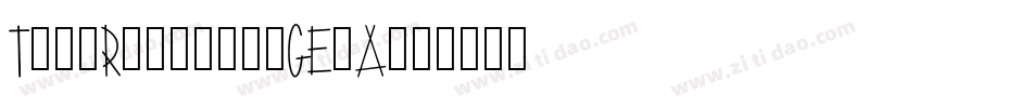 TipiRegular-GEeA字体转换 TipiRegular-GEeA字体转换