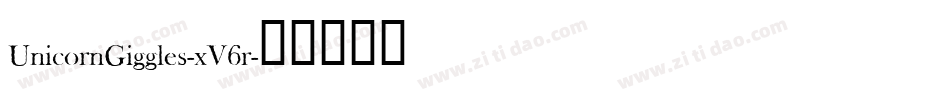 UnicornGiggles-xV6r字体转换