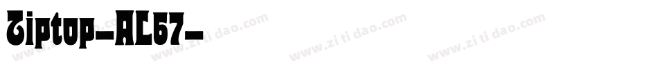 Tiptop-AL67字体转换