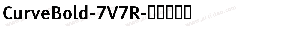 CurveBold-7V7R字体转换
