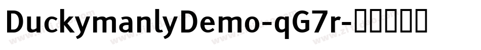 DuckymanlyDemo-qG7r字体转换