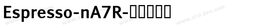Espresso-nA7R字体转换