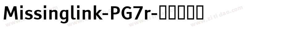 Missinglink-PG7r字体转换