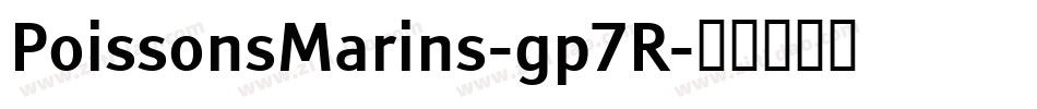 PoissonsMarins-gp7R字体转换