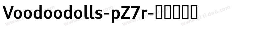 Voodoodolls-pZ7r字体转换