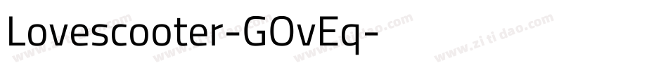 Lovescooter-GOvEq字体转换