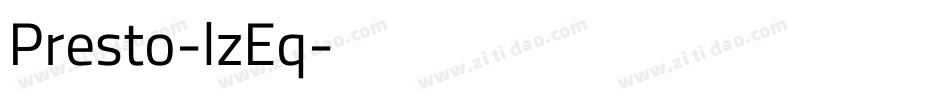 Presto-lzEq字体转换