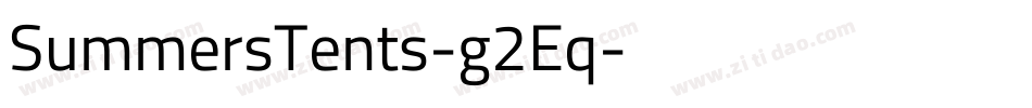 SummersTents-g2Eq字体转换