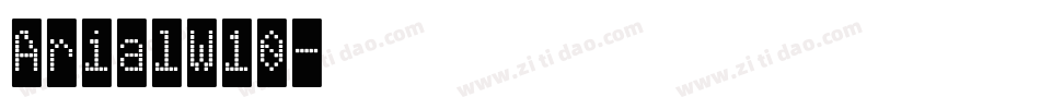 ArialW10字体转换
