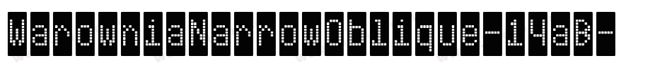 WarowniaNarrowOblique-14aB字体转换