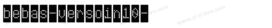 bebas-versoin10字体转换