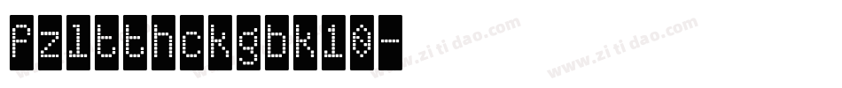 fzltthckgbk10字体转换