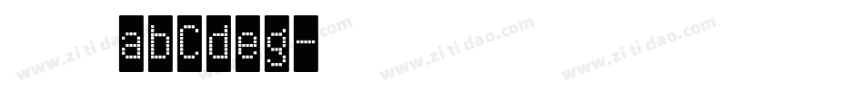 楷书abCdeg字体转换