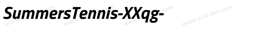 SummersTennis-XXqg字体转换