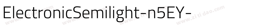 ElectronicSemilight-n5EY字体转换