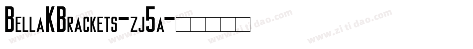BellaKBrackets-zj5a字体转换