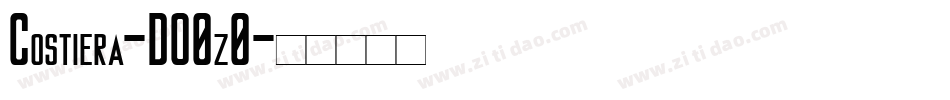 Costiera-DO0z0字体转换