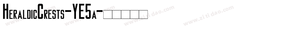 HeraldicCrests-YE5a字体转换